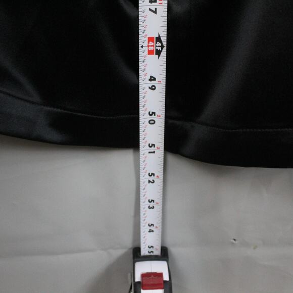 BHLDN Dress XL Holly Halter Stretch Satin Midi Black Slip Formal Party Wedding - Picture 14 of 14